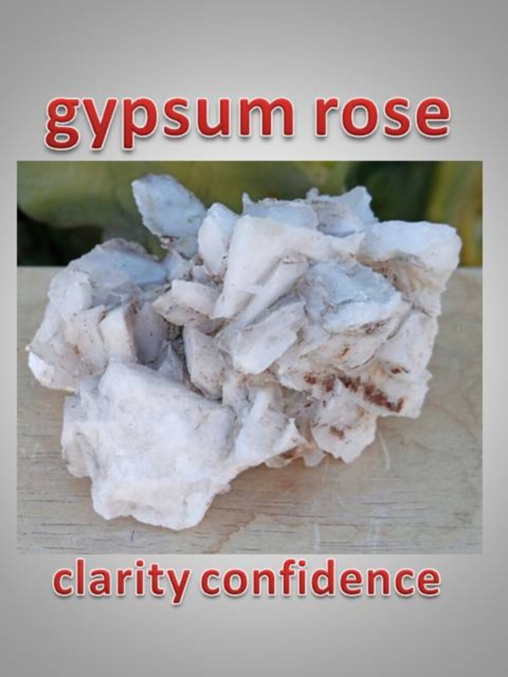 #2 gypsum desert rose stone rock crystal